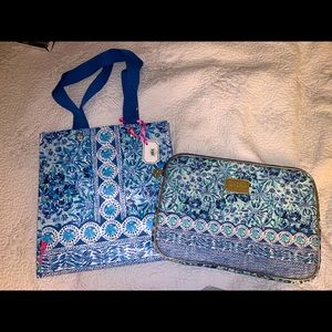Lilly Pulitzer Reusable Tote and Laptop Sleeve